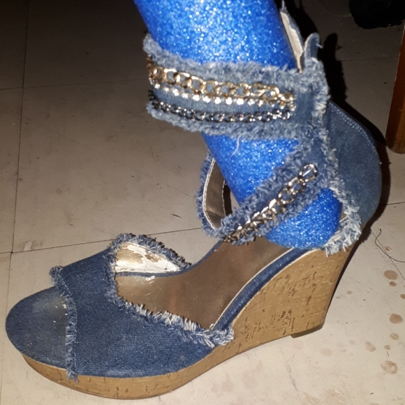 Wedge Jean sandals - Picture 2 of 5